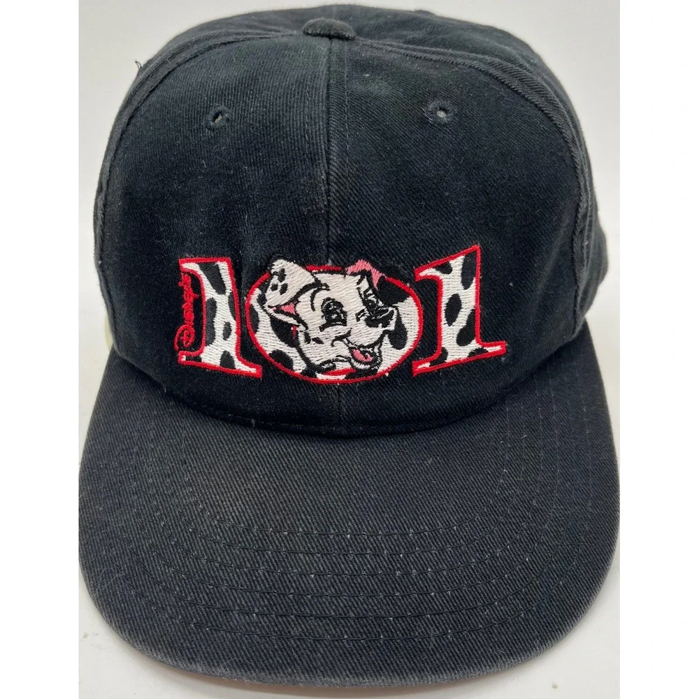 Vintage Disney 101 Dalmatians Hat Annco Black Snapback Embroidered Kids‎ Cap